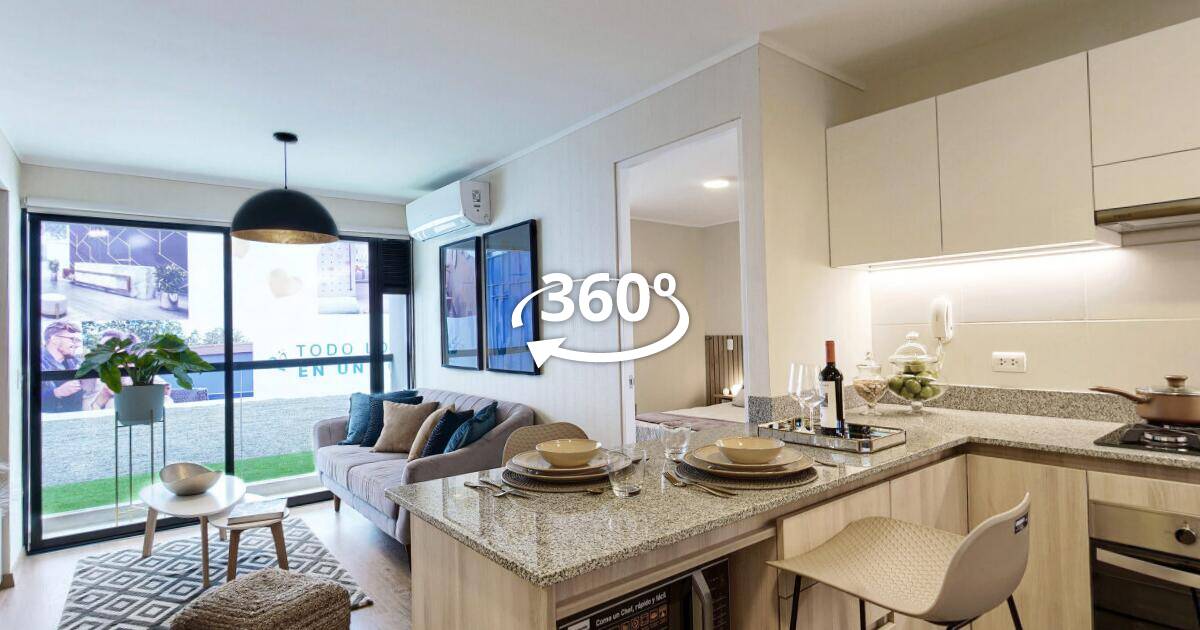 Departamento modelo — Amarelo, recorrido virtual 360°