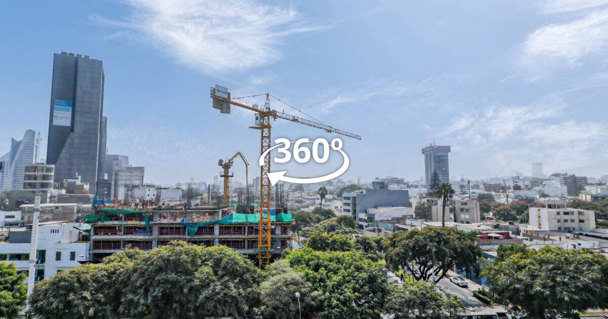 Vista aérea 360° con dron — Arándanos, recorrido virtual 360°