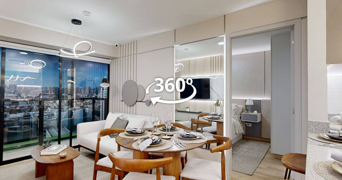 Departamento de 2 dormitorios — Eucalipto, recorrido virtual 360°