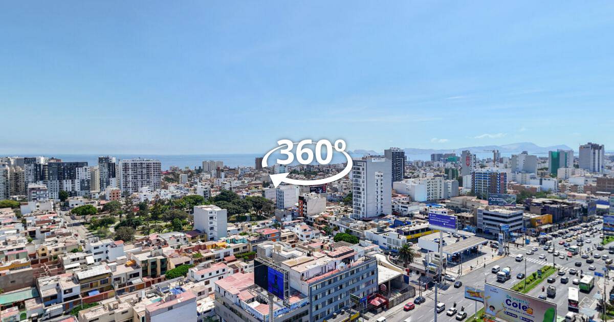 Vista aérea 360° con dron — Loto, recorrido virtual 360°