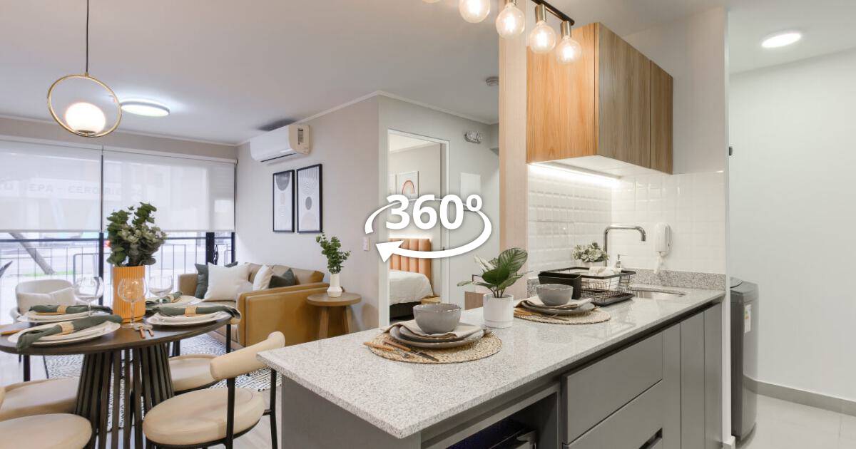 Departamento modelo (1) — Tulipán, recorrido virtual 360°