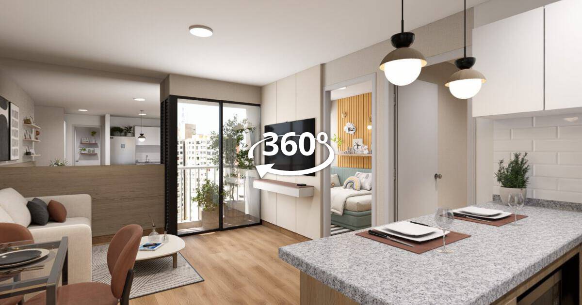 Departamento tipología X05 — Paseo Paz, recorrido virtual 360°