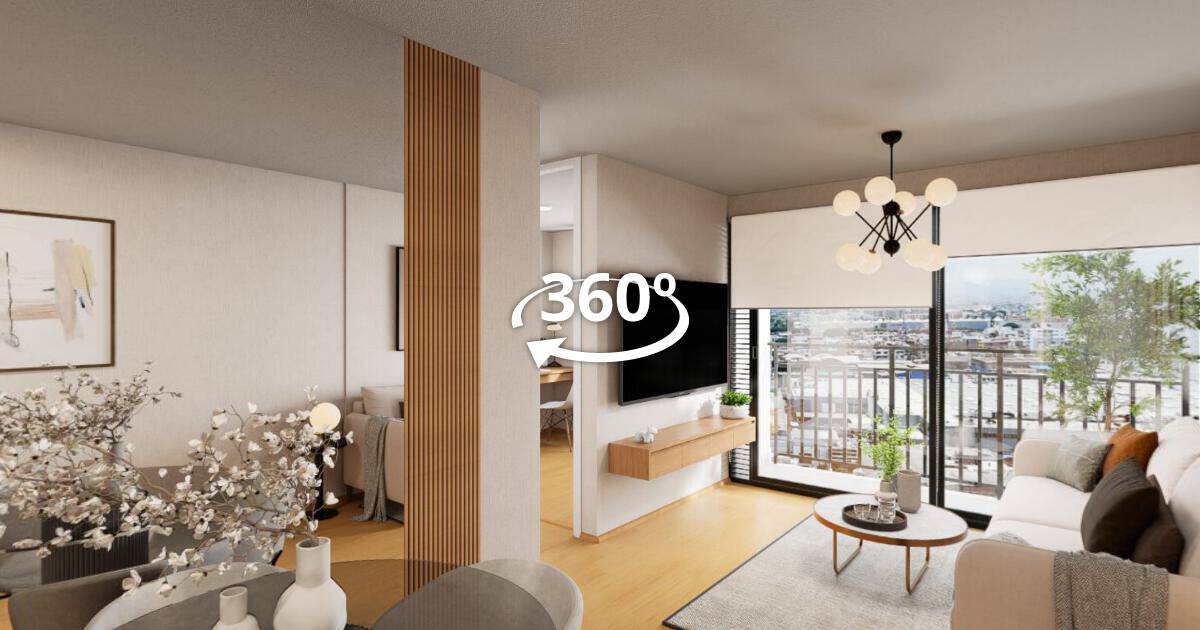 Departamento tipología X09 — Nueva Independencia, recorrido virtual 360°