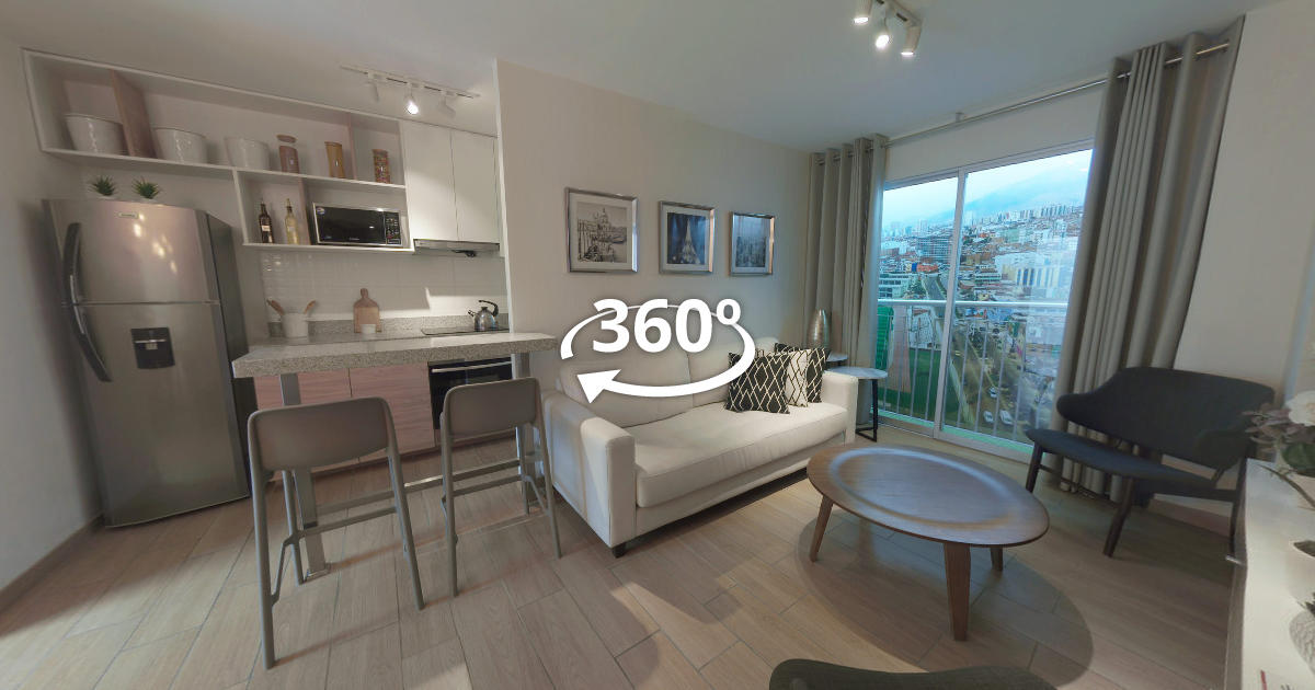 Departamento modelo — Del Parque Centro, recorrido virtual 360°