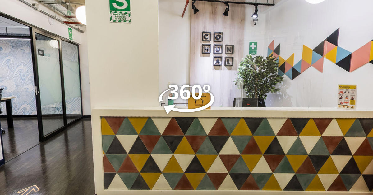 Sede Benavides, piso 7 — Sedes de oficinas y coworking, recorrido virtual 360°