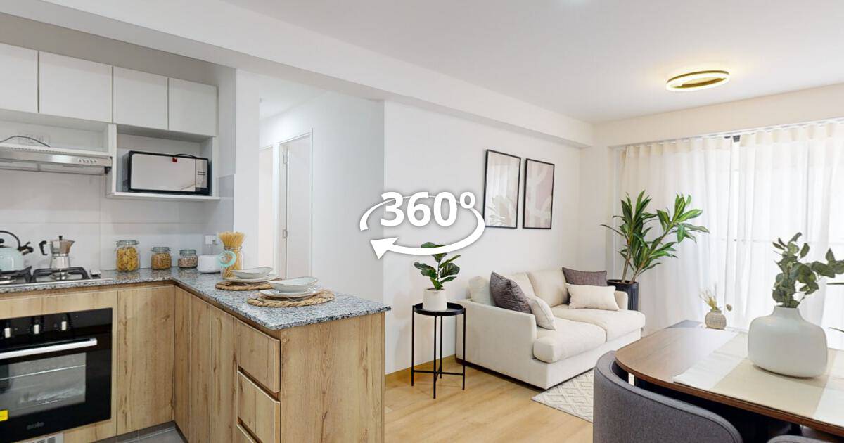 Departamento 203E — Park San Miguel, recorrido virtual 360°