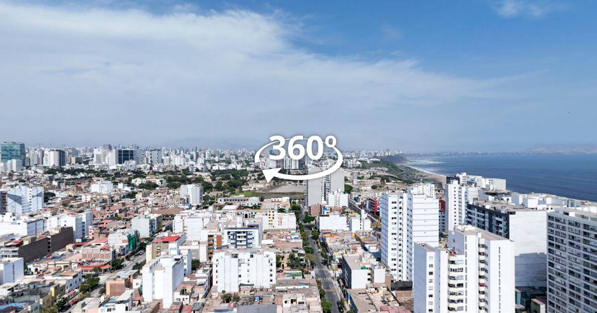 Vista aérea 360° en Magdalena del Mar (1) — Vistas aéreas 360° de inmuebles en Lima, recorrido virtual 360°