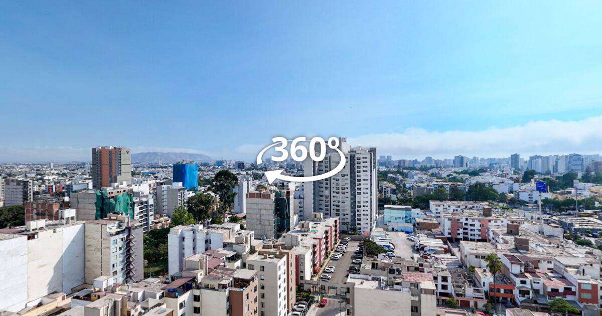 Vista aérea 360° en Surquillo (1) — Vistas aéreas 360° de inmuebles en Lima, recorrido virtual 360°