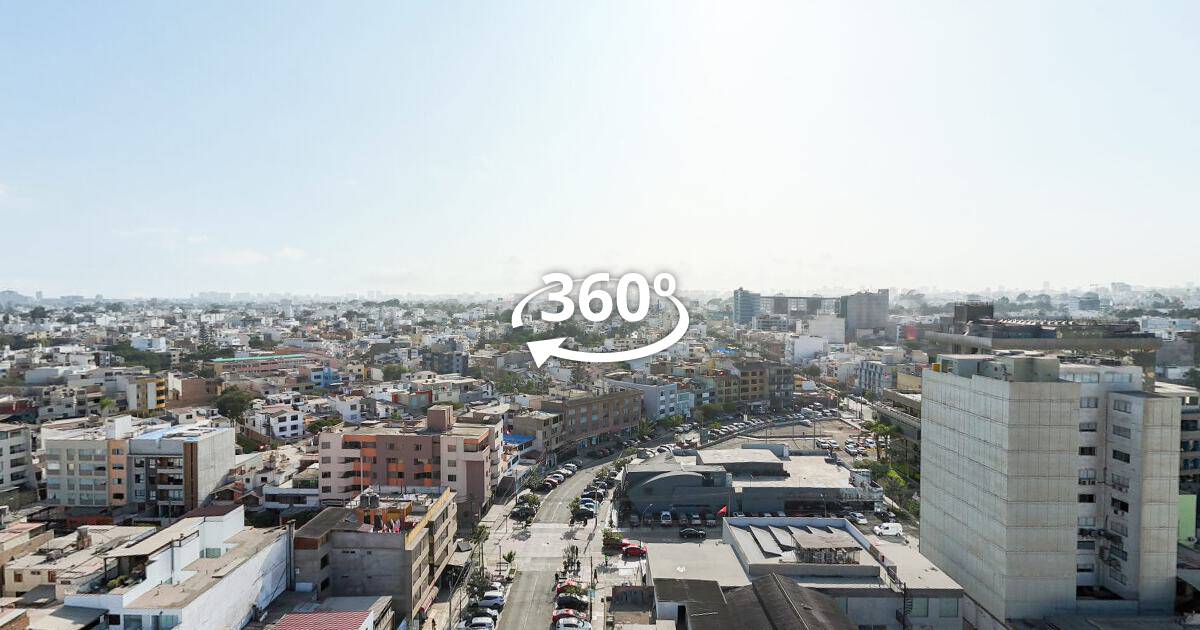 Vista aérea 360° con dron — Unity Park, recorrido virtual 360°