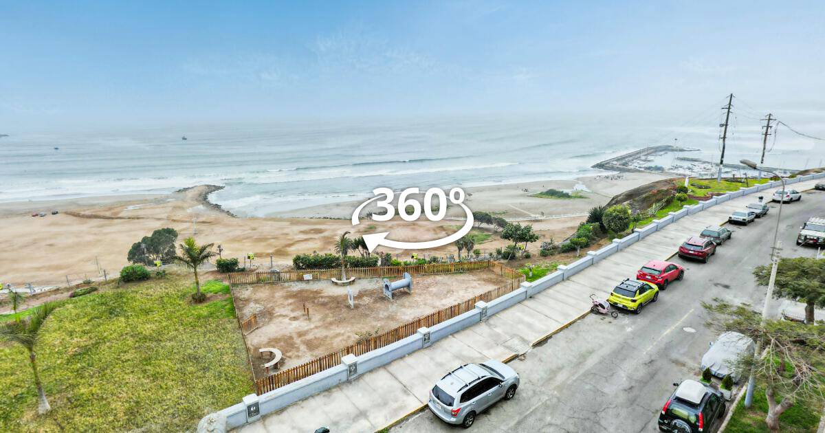 Vista aérea 360° con dron — Malecón Chorrillos, recorrido virtual 360°