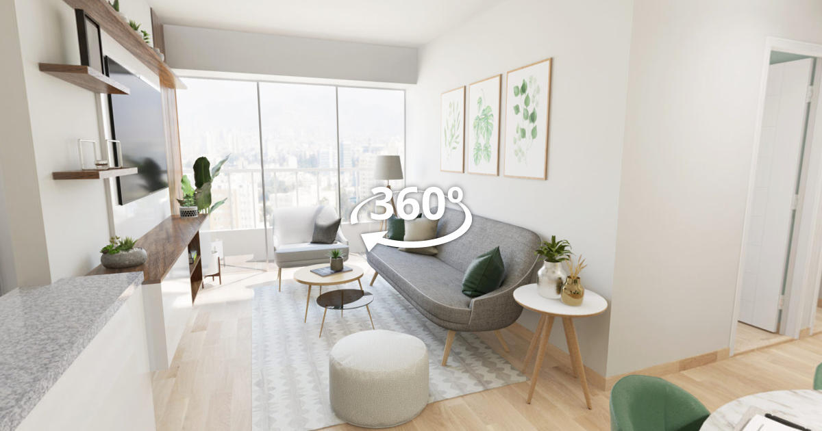 Departamento modelo — Plaza Cuba, recorrido virtual 360°