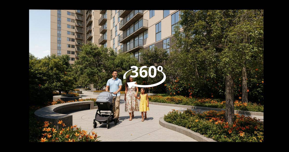 Vistas 360° desde los pisos del edificio — Solaris, recorrido virtual 360°