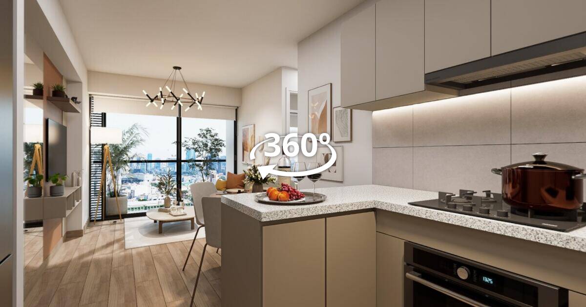 Departamento de 2 dormitorios — Standard, recorrido virtual 360°